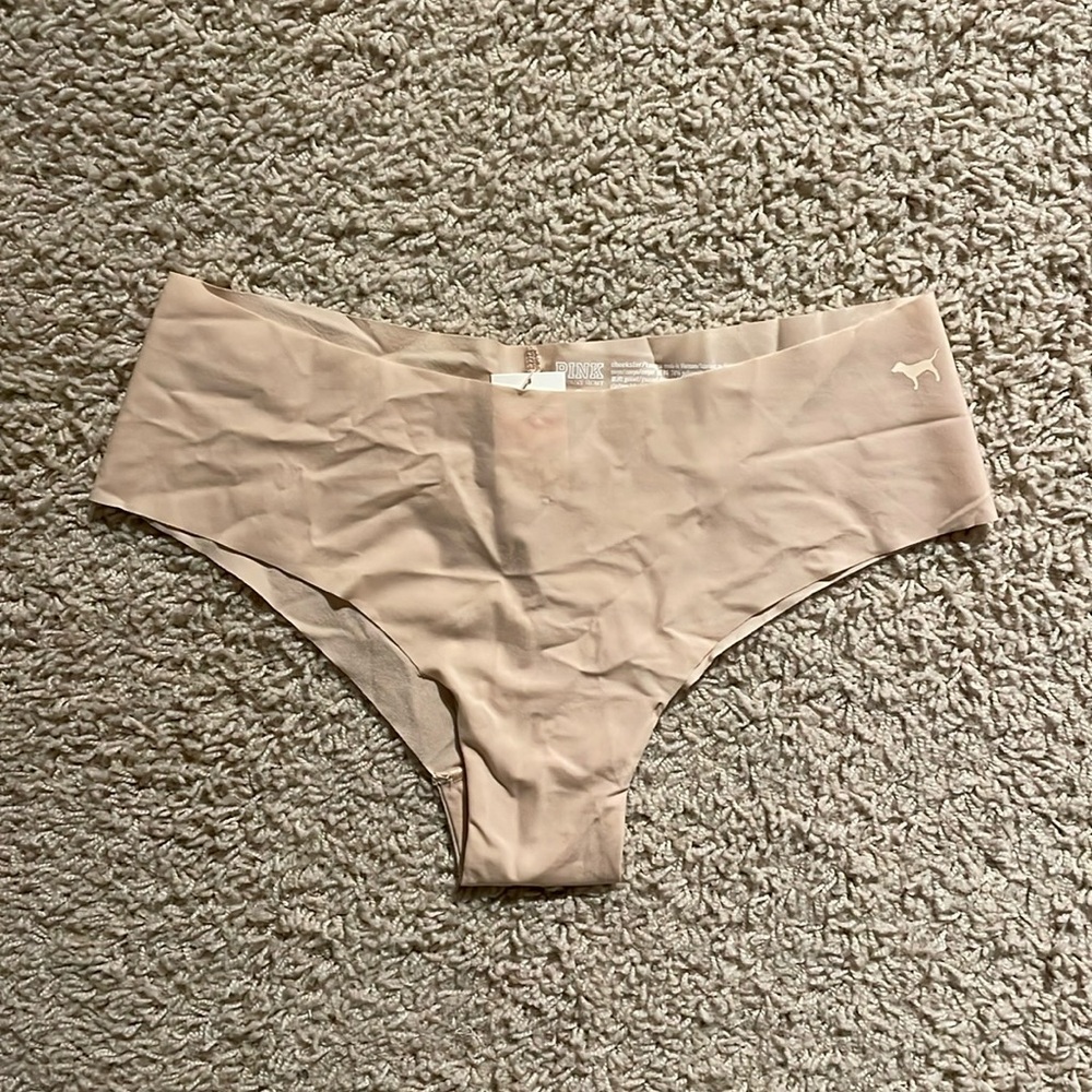 NWT PINK Victoria’s Secret Beige No-Show Seamless Cheekster Panty
